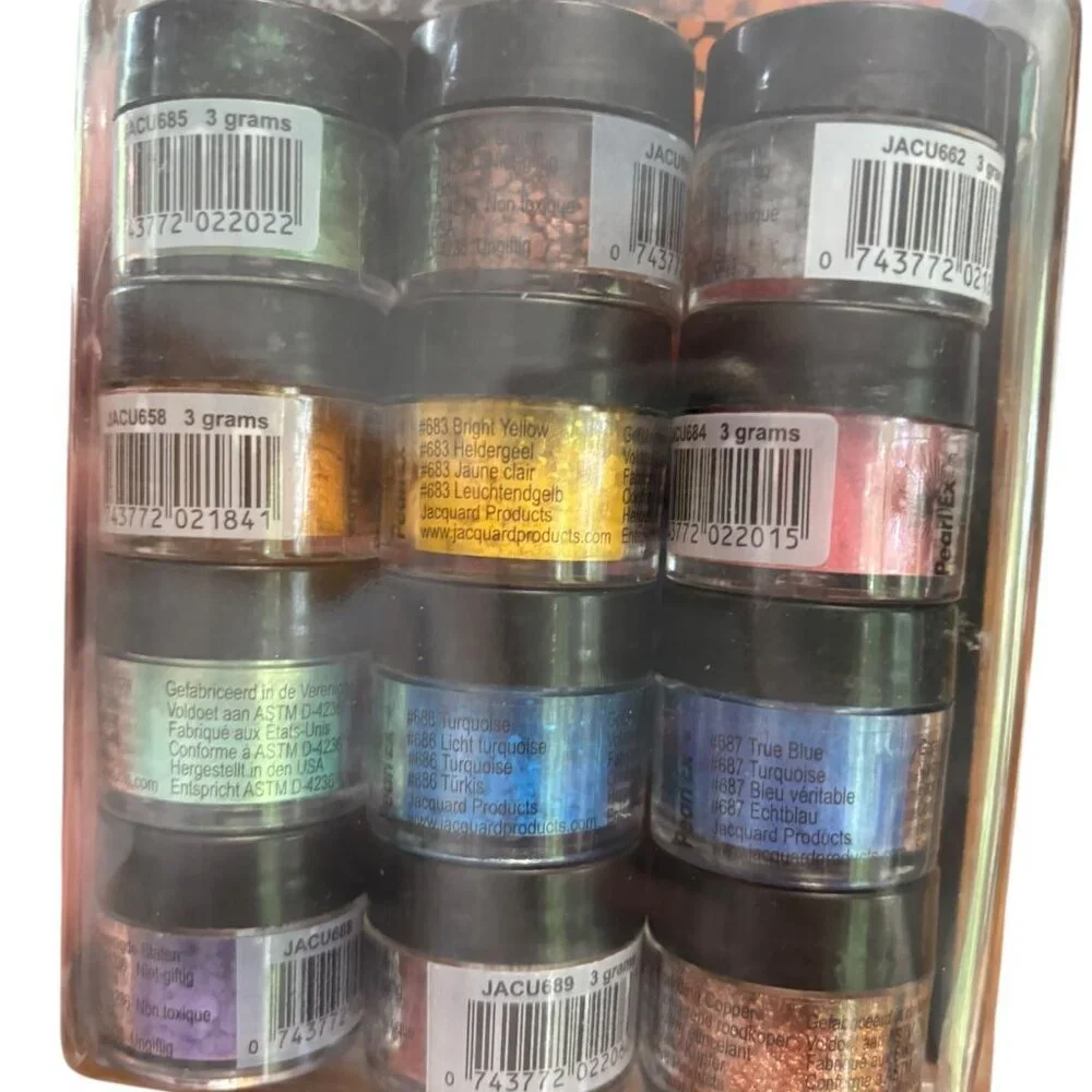 NEW Jacquard Pearl Ex Series 2 Powdered Pigments 12 New Unopened Jars